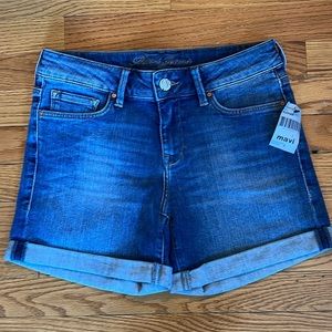 NWT Mavi‎ Medium Wash New Fit Denim Shorts Size 27